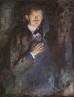 Munch, Edvard - Self-Portrait with a Burning Cigarette